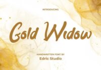 Gold Widow Font - Featured Image