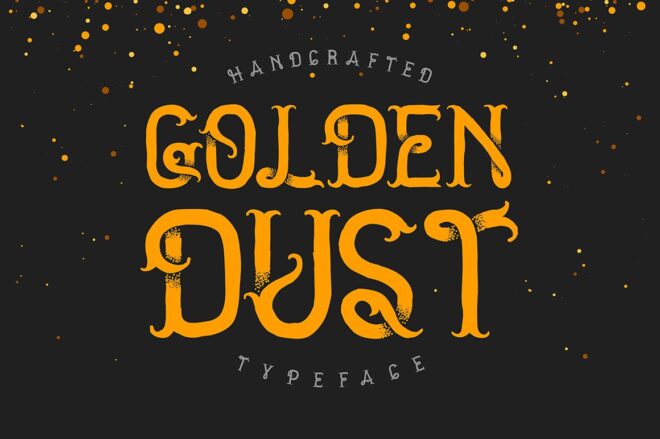 Golden Dust Font - Featured Image