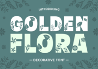 Golden Flora Font - Featured Image