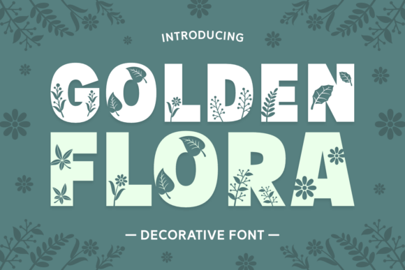 Golden Flora Font - Featured Image