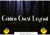 Golden Ghost Legend Font - Featured Image