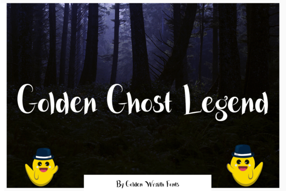Golden Ghost Legend Font - Featured Image