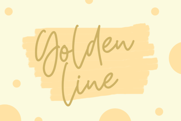 Golden Line Font - Featured Image