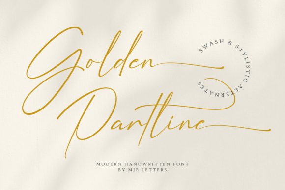 Golden Partline Font - Featured Image