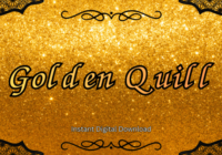 Golden Quill Font - Featured Image