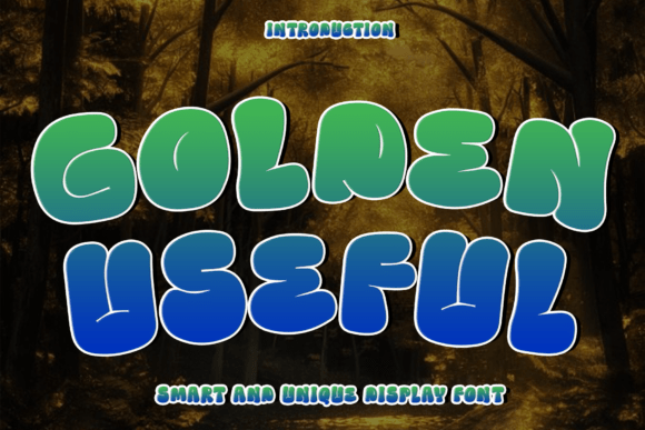 Golden Useful Font - Featured Image