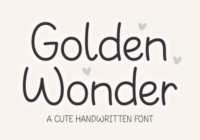Golden Wonder Font - Featured Image