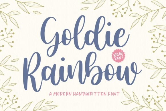 Goldie Rainbow Font - Featured Image