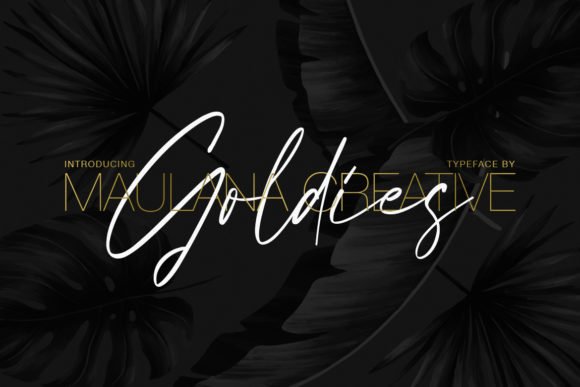 Goldies Signature Font - Featured Image