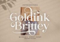 Goldink Brittey Font - Featured Image