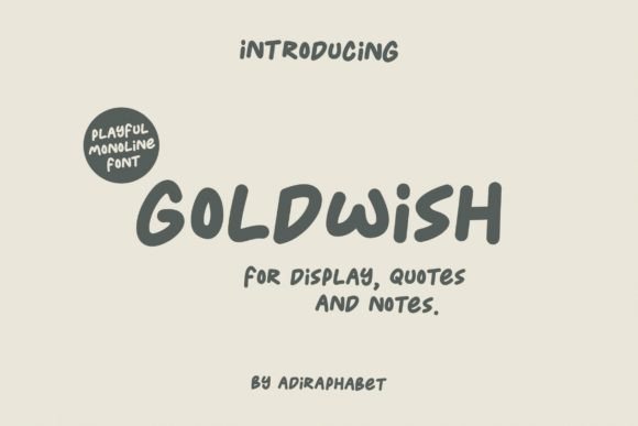 Goldwish Font - Featured Image