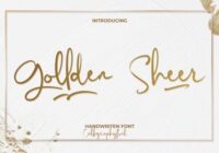 Gollden Sheer Font - Featured Image