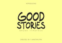 Good Stories Font - Featured Image