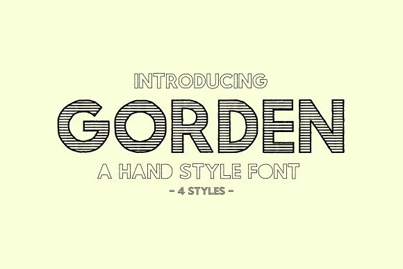 Gorden Font - Featured Image