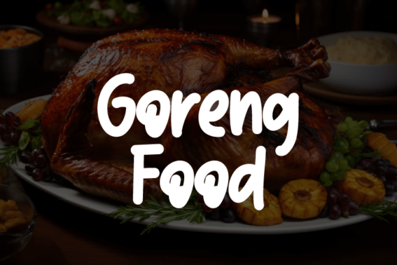 Goreng Food Font - Featured Image