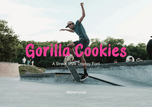 Gorilla Cookies Font - Featured Image