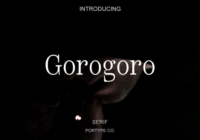 Gorogoro Font - Featured Image
