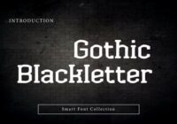 Gothic Blackletter Font - Featured Image
