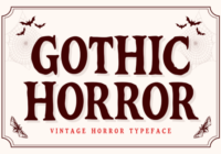 Gothic Horror Font - Featured Image