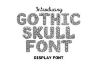 Gothic Skull Font - Featured Image