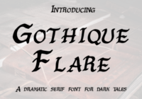 Gothique Flare Font - Featured Image
