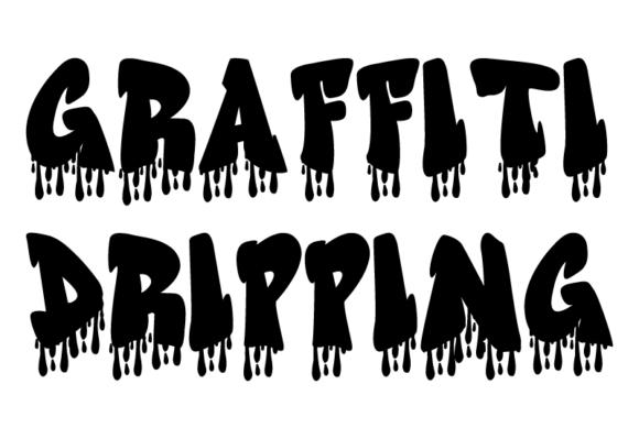 Graffiti Dripping Font - Featured Image
