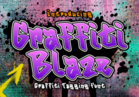 Graffitti Blaze Font - Featured Image