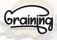 Graining Font - Featured Image