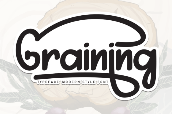 Graining Font - Featured Image