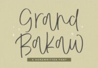 Grand Bakaw Font - Featured Image