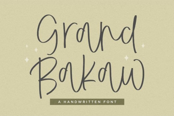 Grand Bakaw Font - Featured Image