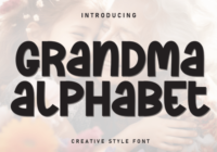 Grandma Alphabet Font - Featured Image