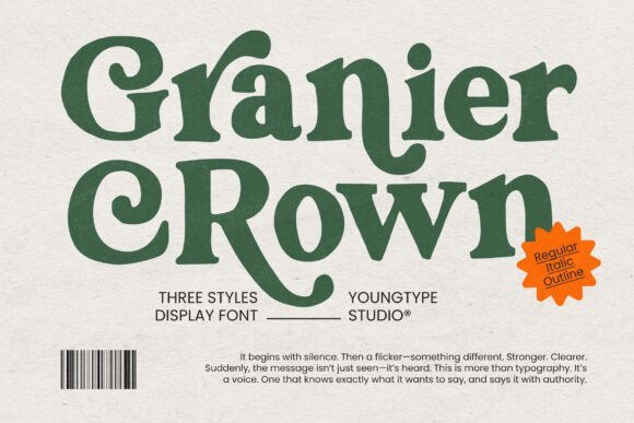 Granier Crown Font - Featured Image