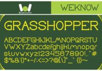 Grass Hopper Font - Featured Image