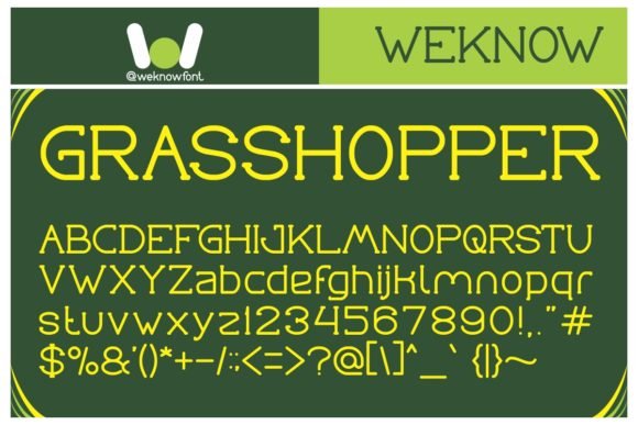 Grass Hopper Font - Featured Image
