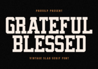 Grateful Blessed Font - Featured Image