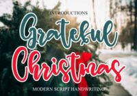 Grateful Christmas Font - Featured Image
