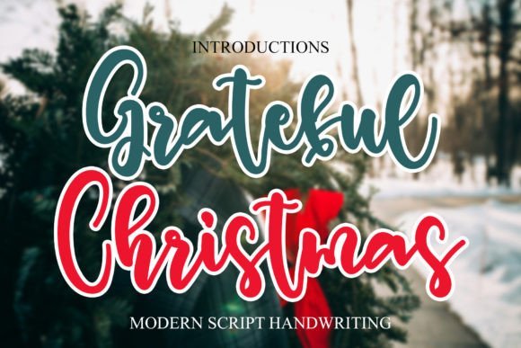 Grateful Christmas Font - Featured Image