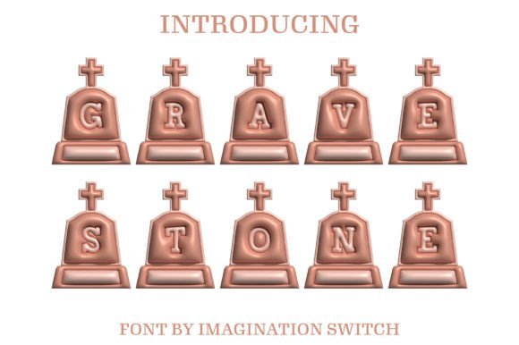Gravestone Inflated Font - Featured Image