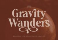 Gravity Wanders Font - Featured Image