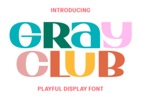 Gray Club Font - Featured Image