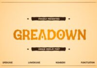 Greadown Font - Featured Image