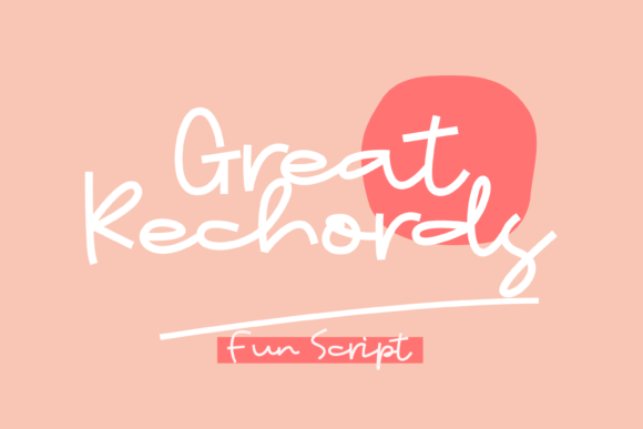 Great Rechords Font - Featured Image