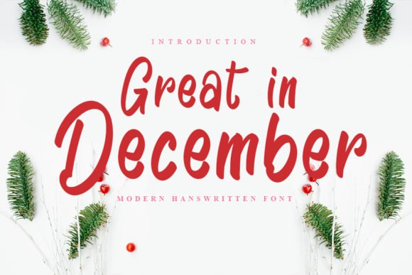 Great in December Font - Featured Image