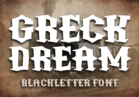 Greck Dream Font - Featured Image