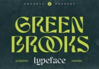 Green Brooks Font - Featured Image