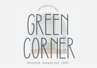 Green Corner Font - Featured Image