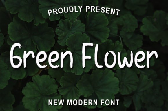 Green Flower Font - Featured Image