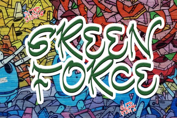 Green Force Font - Featured Image