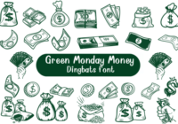 Green Monday Money Font - Featured Image